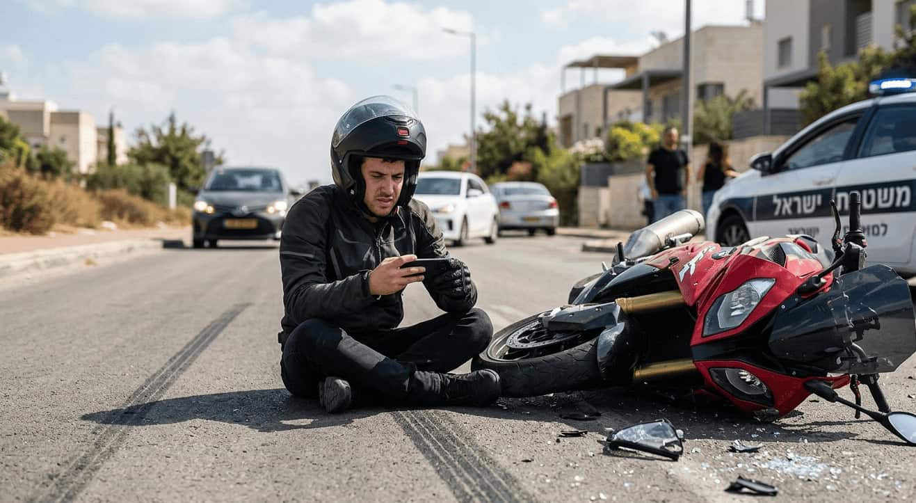 איך מטפלים בתאונת אופנוע