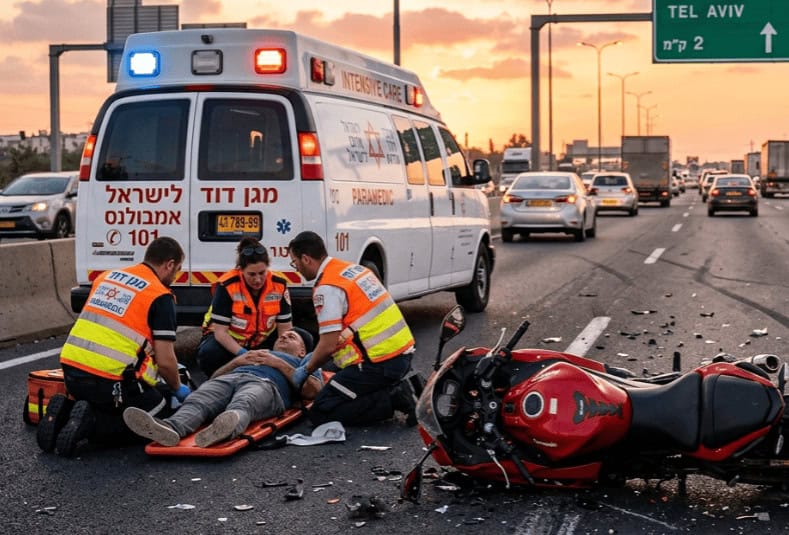 כמה כסף ניתן לקבל על תאונת אופנוע